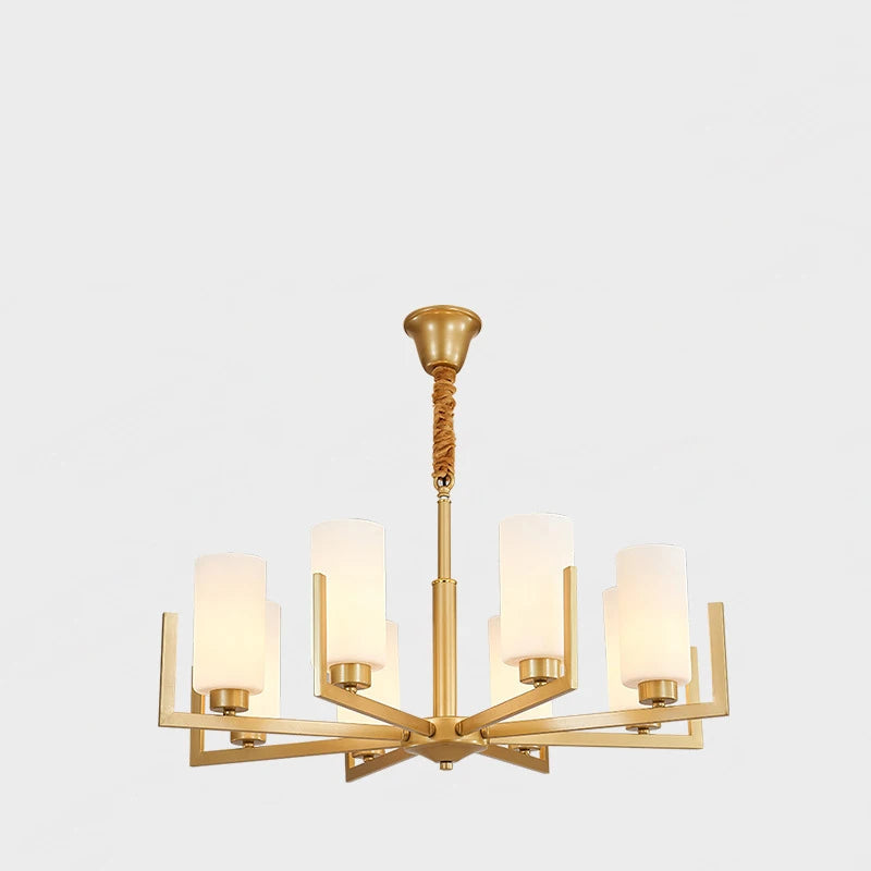 Retro Nordic LED Chandelier | H19.7 in | 6-15 Light Heads | Iron Art Hanging Lamp | Ceiling Light Fixture | Brick by Brick