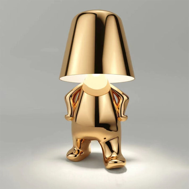 Rechargeable LED Table Lamp | Touch Dimmable, Gold or Silver | Compact Wireless Lighting