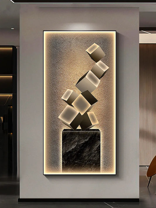 Artistic LED Wall Light | Adjustable Modern Design | Metal & Glass | Brick by Brick