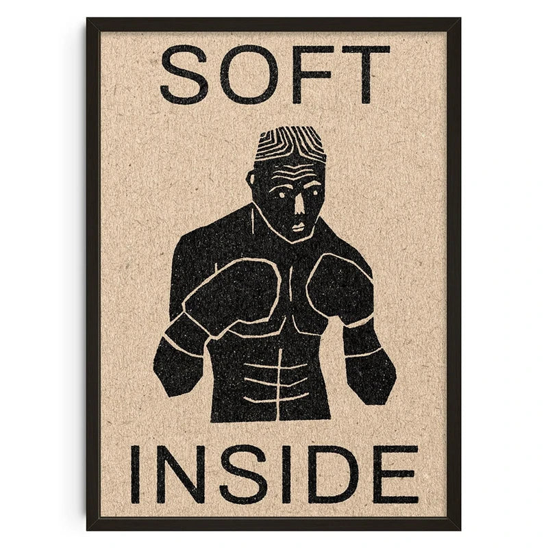 Vintage Abstract  Wall Art | 7.9 - 19.7 in | Mind Maze Poster | Retro Canvas Print | Unframed | Brick by Brick