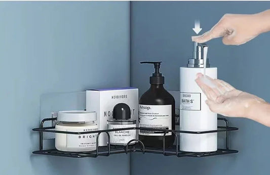 Wall Mounted Home Organizer Hanger | Black or White | Metal Storage Rack | Brick by Brick