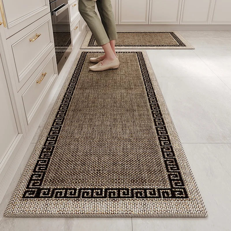 Long Kitchen Rug | Non-Slip Polyester Rug | Waterproof Wear-Resistant Carpet | Brick by Brick
