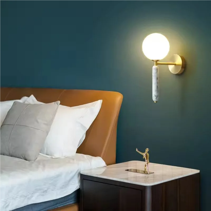 Modern Wall Light | Frosted Glass Shade | LED Up & Down Accent Light for Home Interiors | Brick by Brick