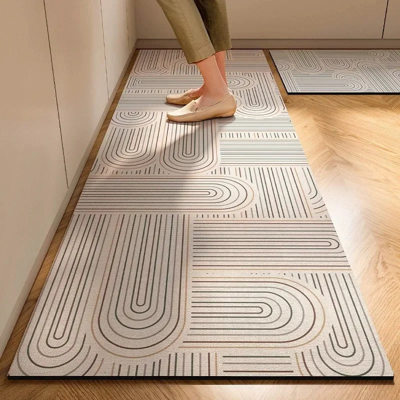 Japanese Diatomite Floor Mat | Soft Suede Anti-Slip Absorbent Rug | Washable Modern Carpet | Brick by Brick