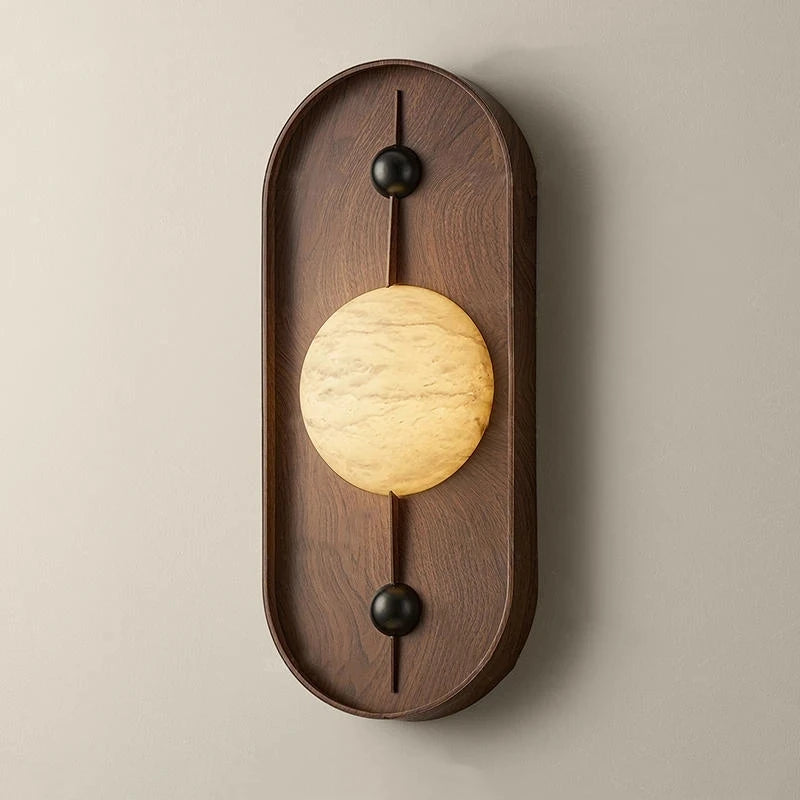 Modern Marble Wall Light | 4.92x6.69x10.63 in | Japanese Style LED Lamp | Up/Down Light | Brick by Brick