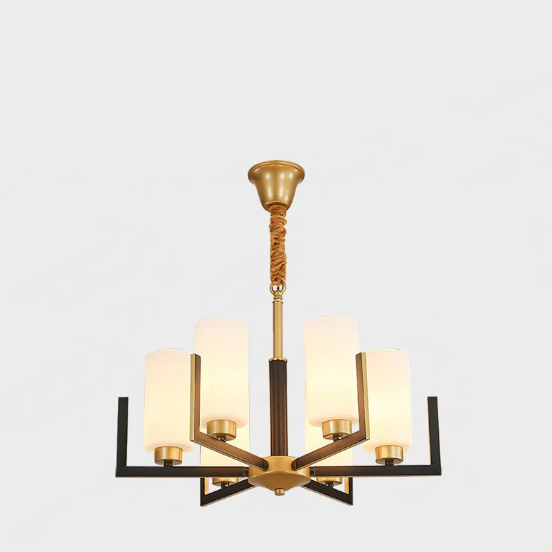 Retro Nordic LED Chandelier | H19.7 in | 6-15 Light Heads | Iron Art Hanging Lamp | Ceiling Light Fixture | Brick by Brick