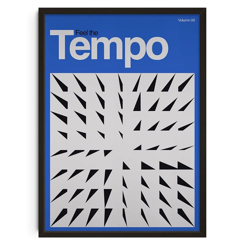 Vintage Abstract  Wall Art | 7.9 - 19.7 in | Mind Maze Poster | Retro Canvas Print | Unframed | Brick by Brick