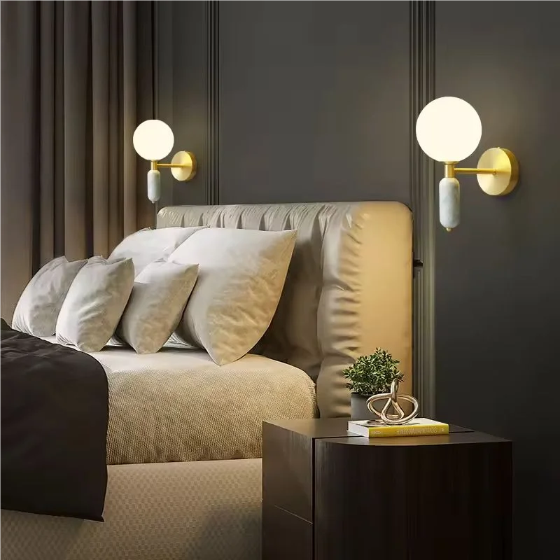 Modern Wall Light | Frosted Glass Shade | LED Up & Down Accent Light for Home Interiors | Brick by Brick
