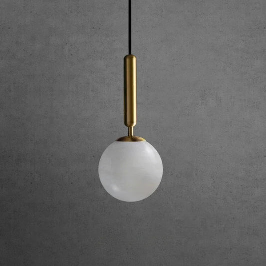 Copper Pendant Light | D4.7 in or D5.9 in | Modern Marble | Single Head Chandelier | Brick by Brick