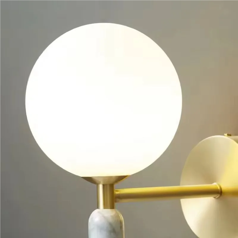 Modern Wall Light | Frosted Glass Shade | LED Up & Down Accent Light for Home Interiors | Brick by Brick