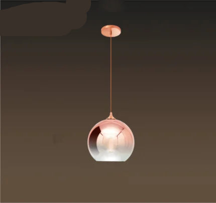Modern Glass Ball Pendant Light | D5.9 - 15.7 in | Hanging Ceiling Lamp | Dining Room Bedroom Kitchen Fixture | Brick by Brick
