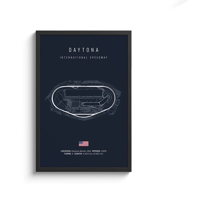 F1 Track Wall Art | 8in - 20in | Motorsport Canvas Print | Racing Circuit Poster | Home & Office Decor | Brick by Brick