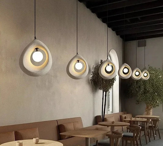 Japanese Wabi Sabi Pendant Light | 7.9 - 15.7 in | Nordic Style Modern Ceiling Lamp | 110–240V | Brick by Brick