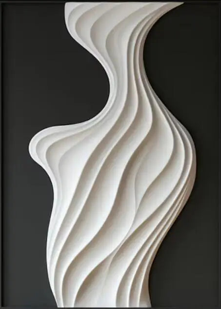 Abstract 3D Textured Canvas | 5.9 - 47.2 in | Minimalist Wall Art | Modern Home & Bedroom Decor | Unframed | Brick by Brick