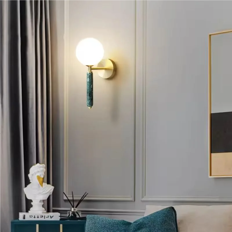 Modern Wall Light | Frosted Glass Shade | LED Up & Down Accent Light for Home Interiors | Brick by Brick