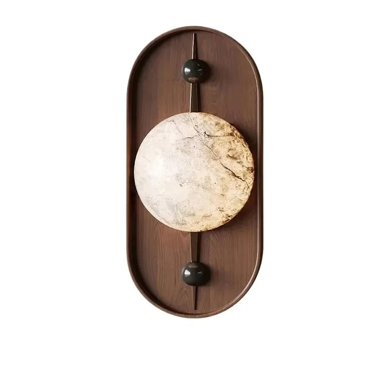 Modern Marble Wall Light | 4.92x6.69x10.63 in | Japanese Style LED Lamp | Up/Down Light | Brick by Brick