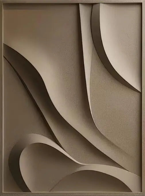 Abstract 3D Textured Canvas | 5.9 - 47.2 in | Minimalist Wall Art | Modern Home & Bedroom Decor | Unframed | Brick by Brick