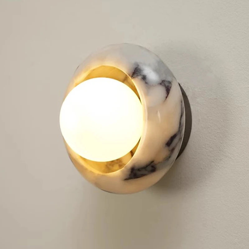 Minimalist Wall Light | D5.91 & 9.84 in | LED Stone Lamp | Up & Down Lighting | Accent Light | Brick by Brick