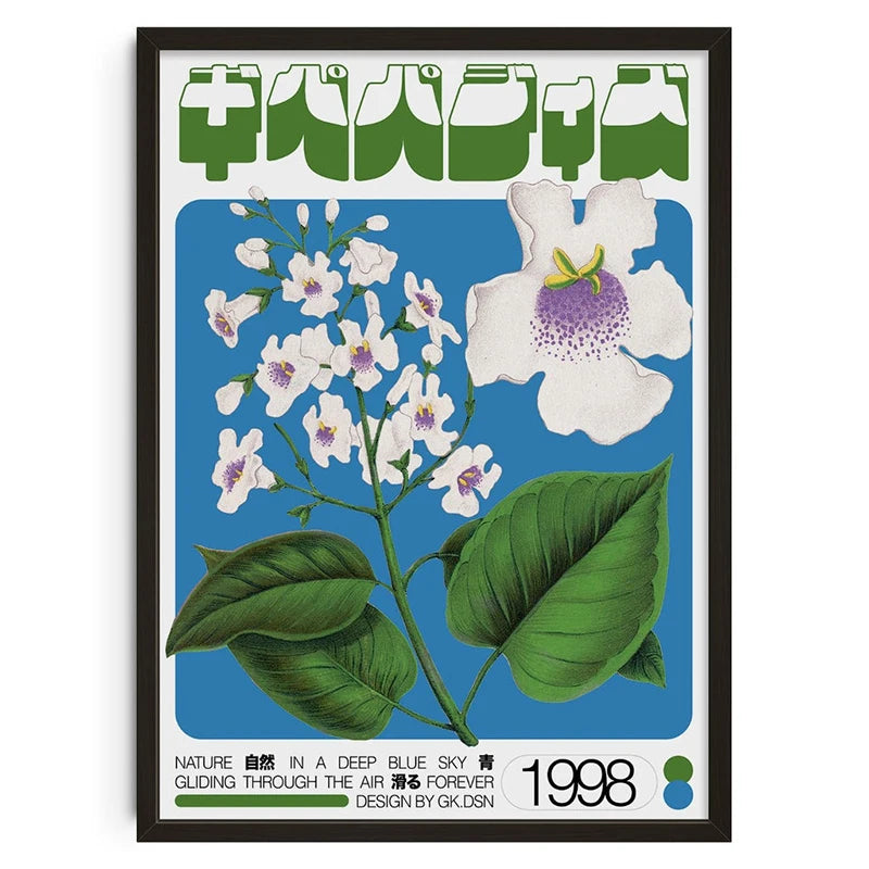 Vintage Abstract  Wall Art | 7.9 - 19.7 in | Mind Maze Poster | Retro Canvas Print | Unframed | Brick by Brick