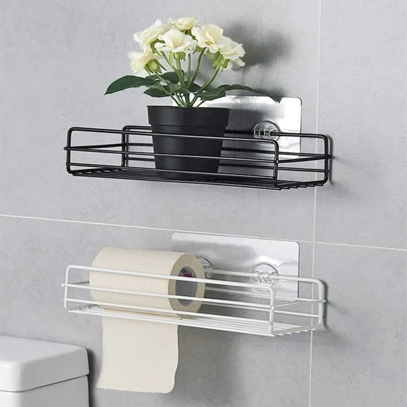 Wall Mounted Home Organizer Hanger | Black or White | Metal Storage Rack | Brick by Brick