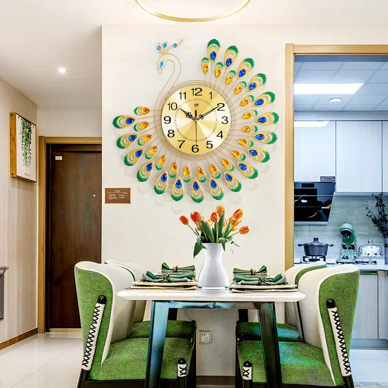 Modern Oversized Wall Clock | 20.9" Metal Frame | Silent Quartz Movement | Elegant Home Decor | Brick by Brick