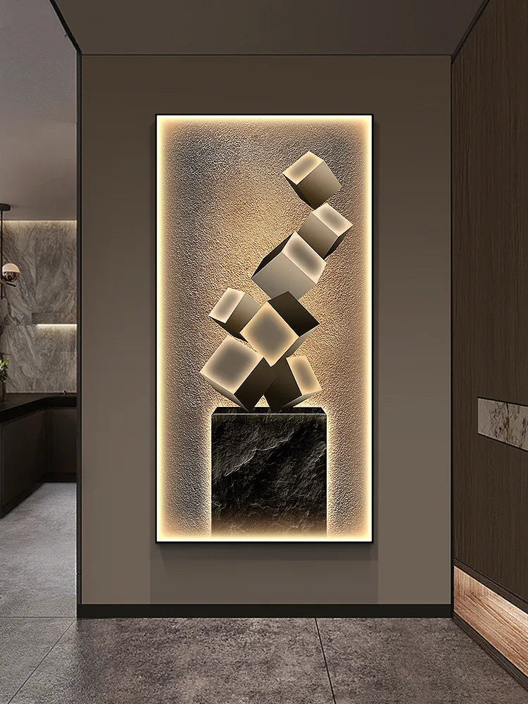 Artistic LED Wall Light | Adjustable Modern Design | Metal & Glass | Brick by Brick
