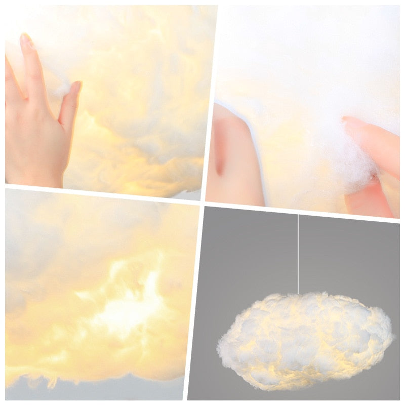 Cloud Ceiling Light | Soft Fabric Design | E27 Ambient Glow | Floating Look