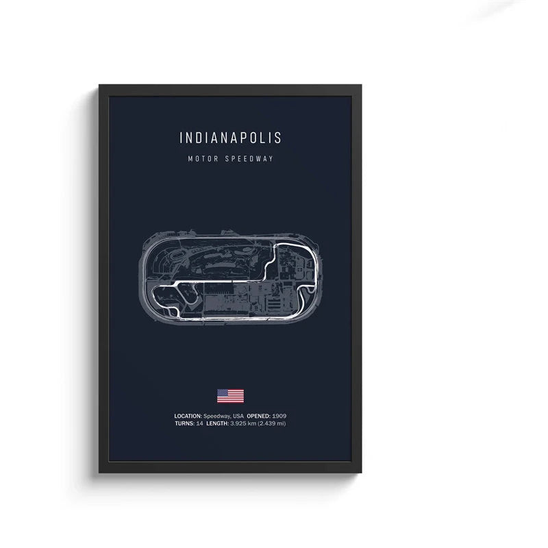 F1 Track Wall Art | 8in - 20in | Motorsport Canvas Print | Racing Circuit Poster | Home & Office Decor | Brick by Brick