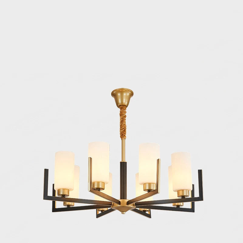 Retro Nordic LED Chandelier | H19.7 in | 6-15 Light Heads | Iron Art Hanging Lamp | Ceiling Light Fixture | Brick by Brick