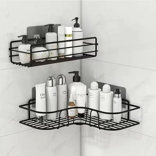 Wall Mounted Home Organizer Hanger | Black or White | Metal Storage Rack | Brick by Brick