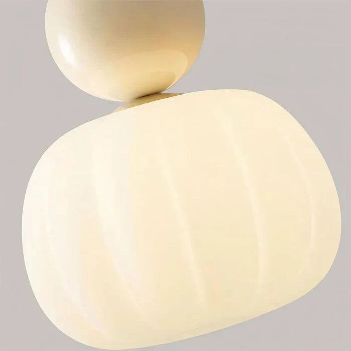 Art Deco Pendant Lamp | 1 - 3 Heads | Cream Finish | Modern Bauhaus Style | G9 Bulb Compatible | Brick by Brick