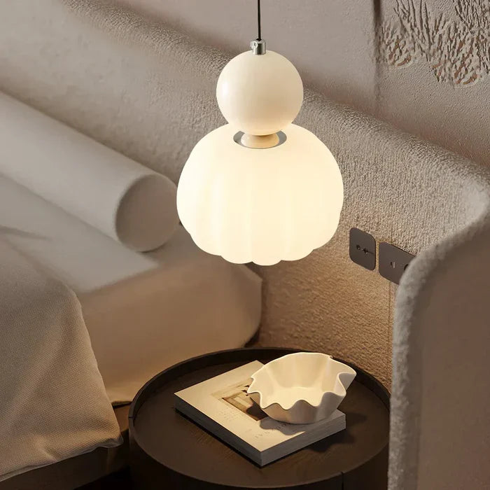 Art Deco Pendant Lamp | 1 - 3 Heads | Cream Finish | Modern Bauhaus Style | G9 Bulb Compatible | Brick by Brick