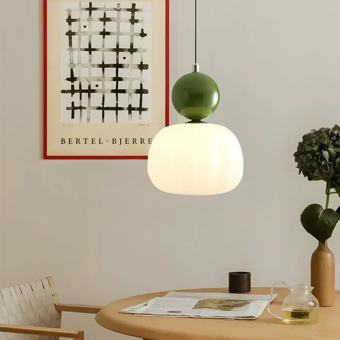 Art Deco Pendant Lamp | 1 - 3 Heads | Cream Finish | Modern Bauhaus Style | G9 Bulb Compatible | Brick by Brick