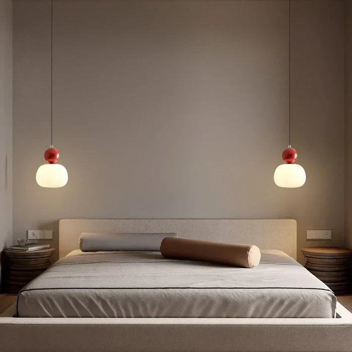 Art Deco Pendant Lamp | 1 - 3 Heads | Cream Finish | Modern Bauhaus Style | G9 Bulb Compatible | Brick by Brick