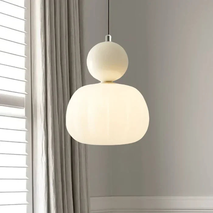 Art Deco Pendant Lamp | 1 - 3 Heads | Cream Finish | Modern Bauhaus Style | G9 Bulb Compatible | Brick by Brick