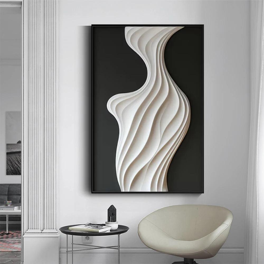 Abstract 3D Textured Canvas | 5.9 - 47.2 in | Minimalist Wall Art | Modern Home & Bedroom Decor | Unframed | Brick by Brick