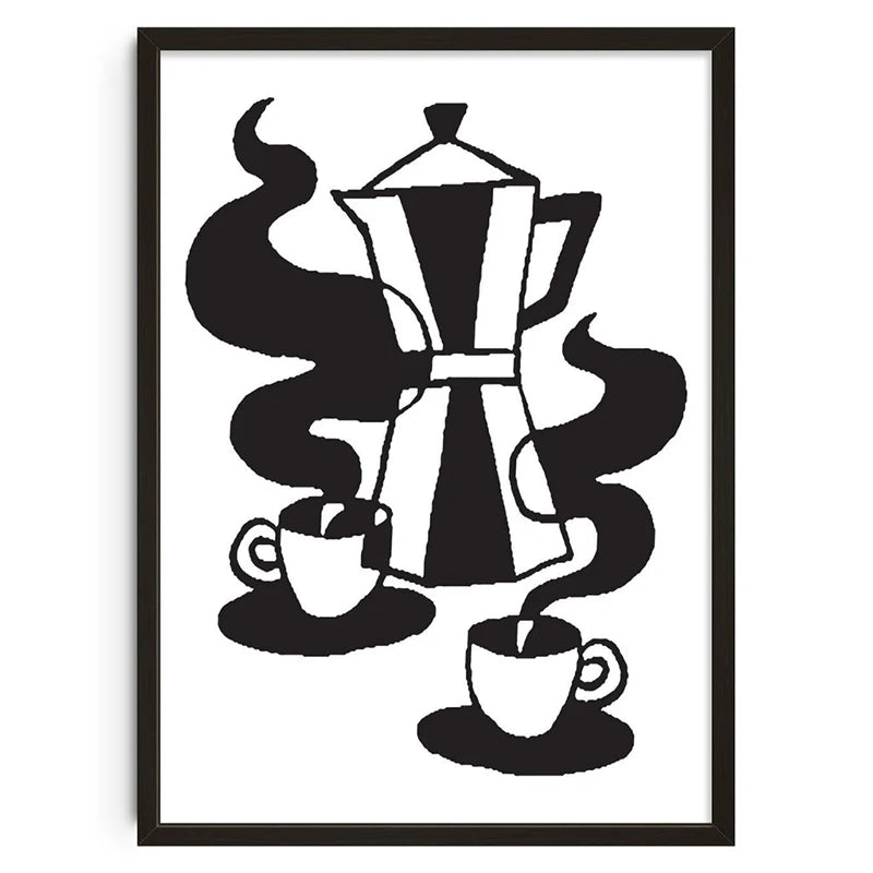 Vintage Abstract  Wall Art | 7.9 - 19.7 in | Mind Maze Poster | Retro Canvas Print | Unframed | Brick by Brick