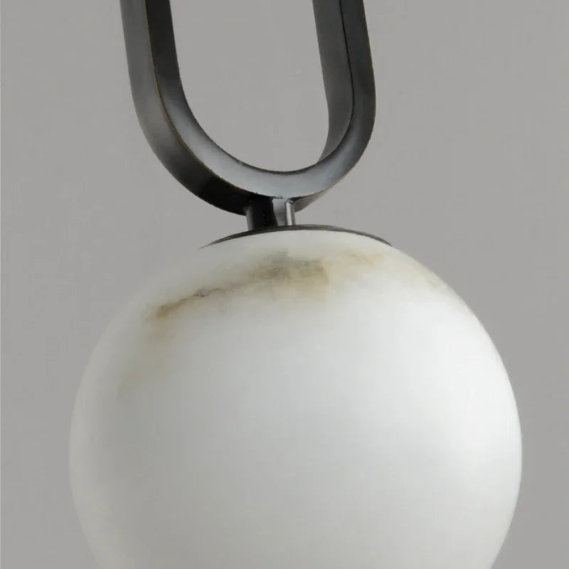 Real Natural Marble Pendant Light | 8.7 x 4.7 x 2.6 in | Modern Scandinavian Design | Elegant Home Lighting | Brick by Brick