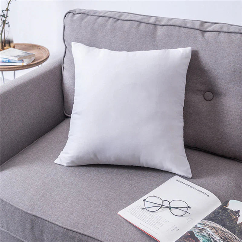 Embroidered Japandi Pillowcase | 17.72 or 19.69 in | Cotton & Linen | Soft Grey & White | Brick by Brick