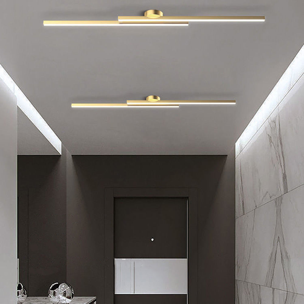 Sleek Aluminium LED Ceiling Light | Modern Flush Mount Fixture | Living Room & Bedroom | 60/90/120 cm | Brick by Brick London 10