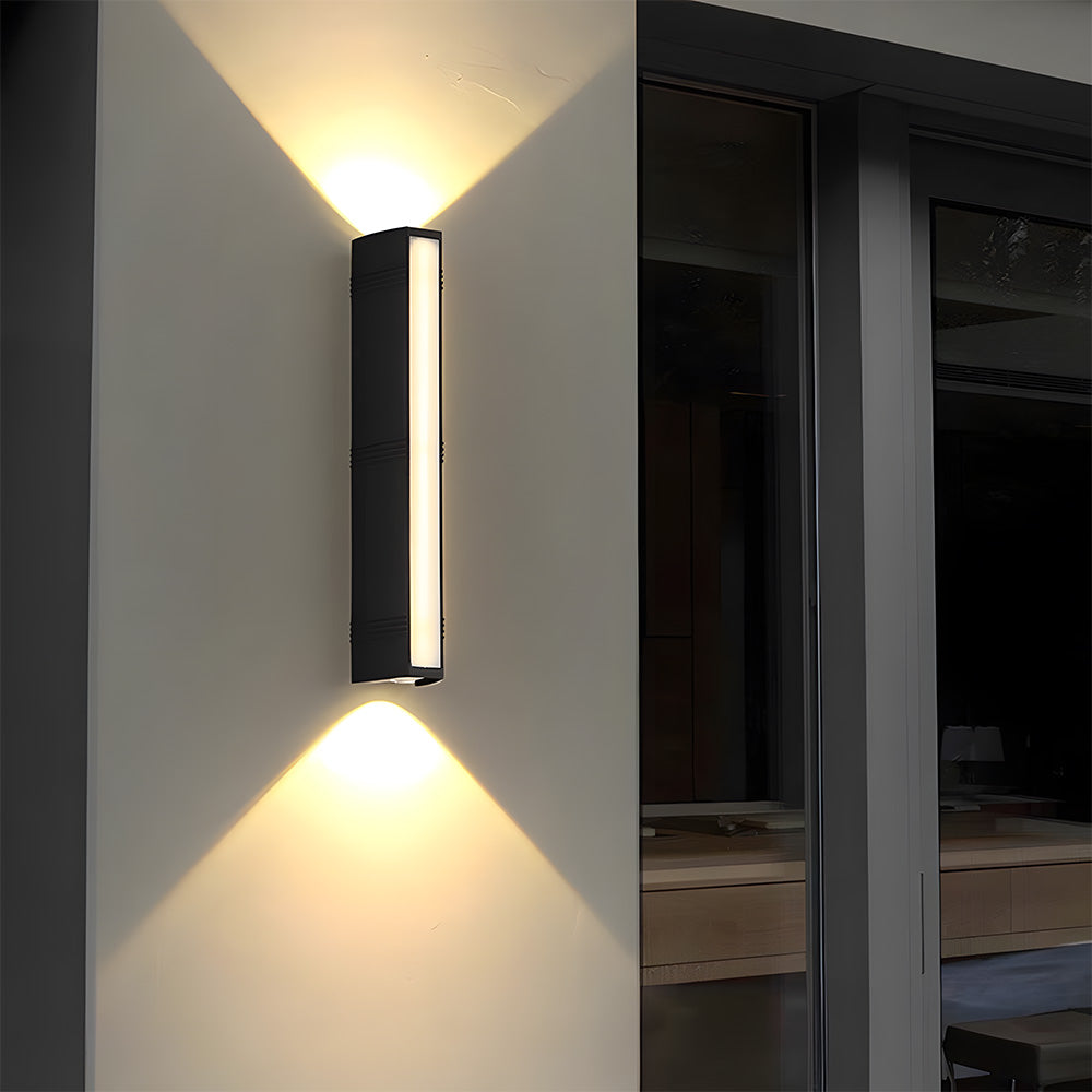 LED Outdoor Wall Light | 6.1–23.6 x 2.7 in | Sleek Long Tube Design | IP54 Rated Waterproof Fixture | Brick by Brick
