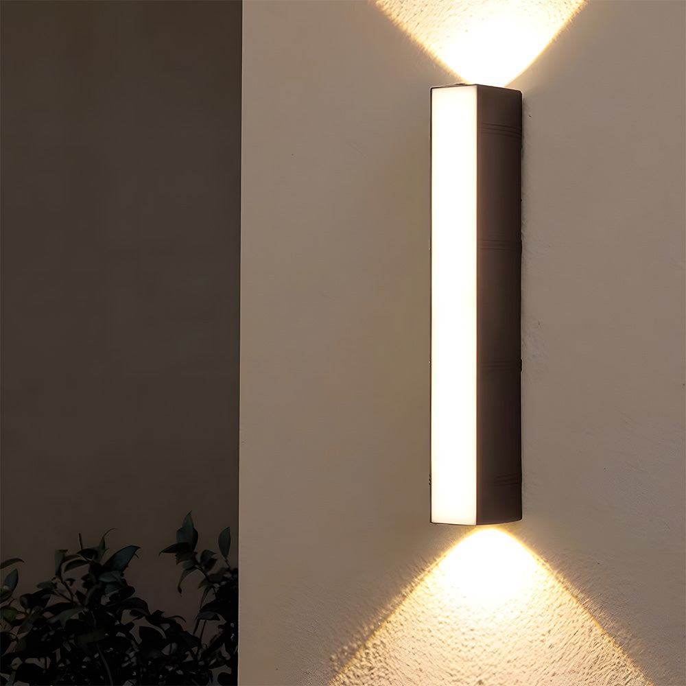 LED Outdoor Wall Light | 6.1–23.6 x 2.7 in | Sleek Long Tube Design | IP54 Rated Waterproof Fixture | Brick by Brick