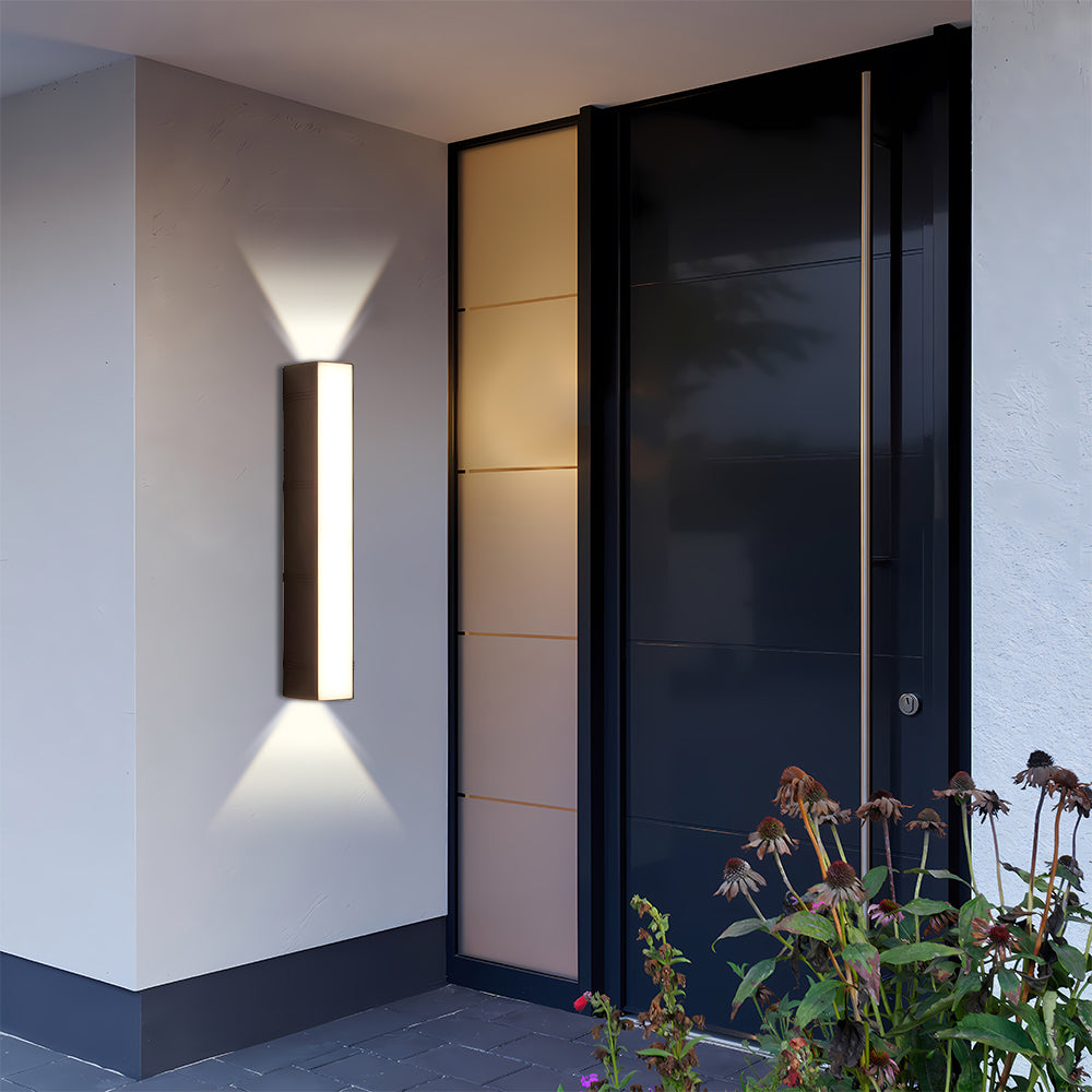 LED Outdoor Wall Light | 6.1–23.6 x 2.7 in | Sleek Long Tube Design | IP54 Rated Waterproof Fixture | Brick by Brick