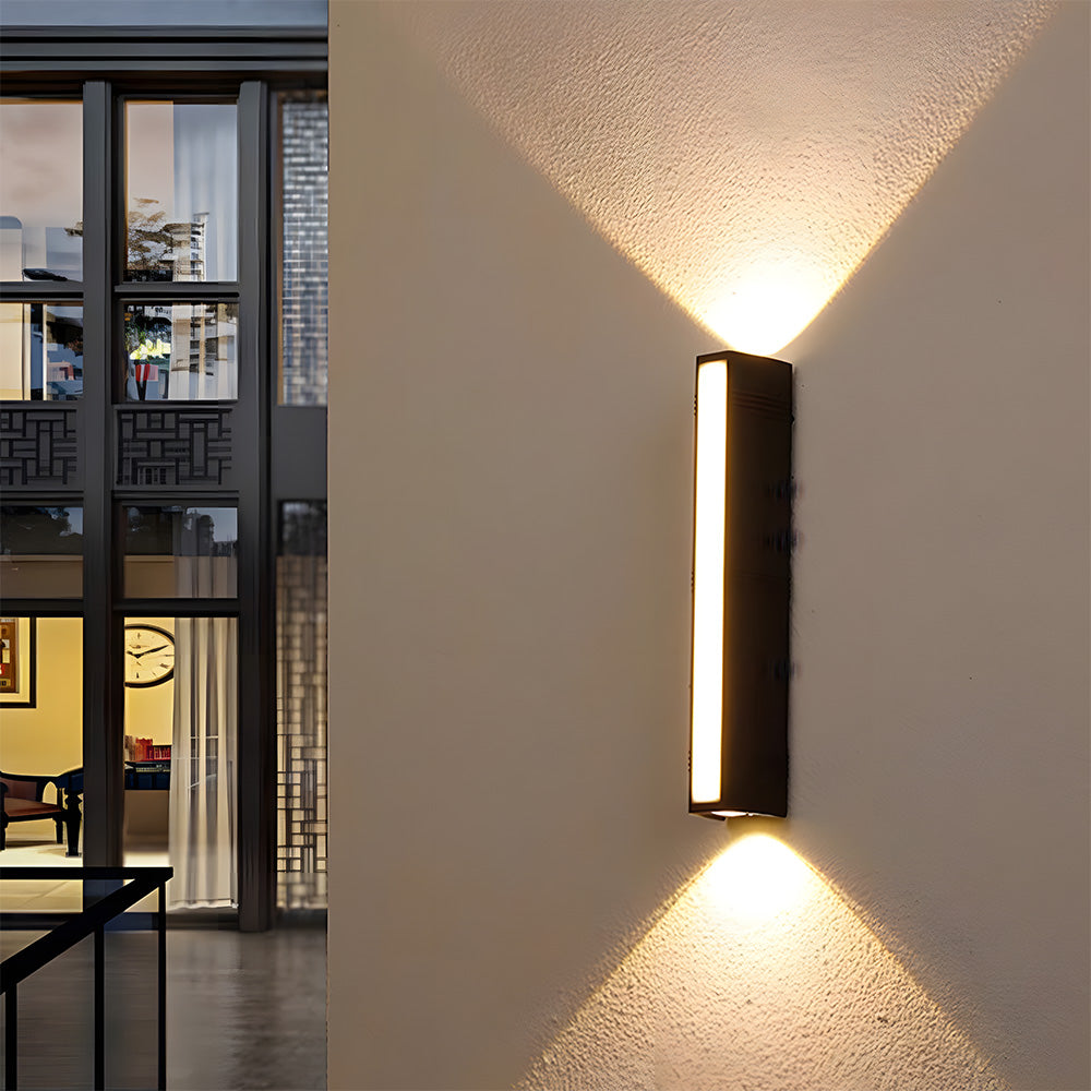 LED Outdoor Wall Light | 6.1–23.6 x 2.7 in | Sleek Long Tube Design | IP54 Rated Waterproof Fixture | Brick by Brick