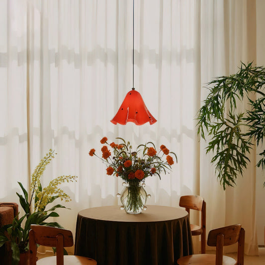 Bell Glass Pendant Light | 11 x 9 in | Metal Ceiling Pendant | Adjustable Wire Length | Brick by Brick