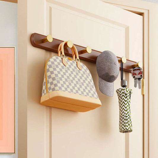 Vintage Brown Wall Mounted Coat Rack | Stylish Storage Solution | 24 Wood & Metal Hooks | Brick by Brick London
Chic Vintage Brown Coat Rack for Wall | 24 Wood & Metal | Space-Saving Storage | Brick by Brick London 4