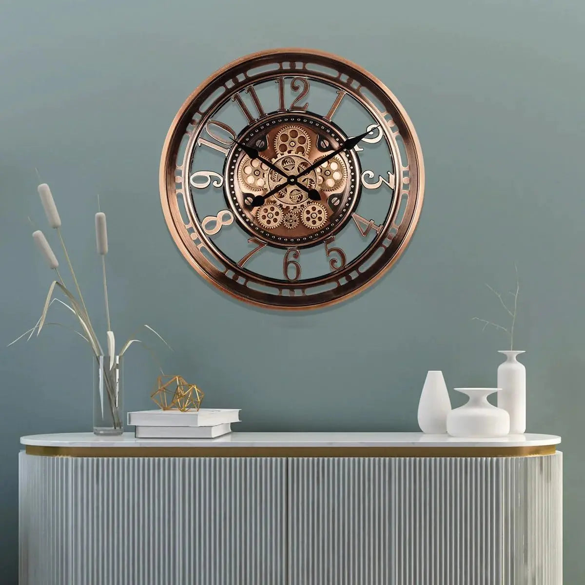 Vintage Copper Large Wall Clock | 21 Industrial Home Decor | Durable Metal | Brick by Brick London
21 Antique Copper Wall Clock | Large Kitchen Accessory | Stylish Metal Decor | Brick by Brick London 2