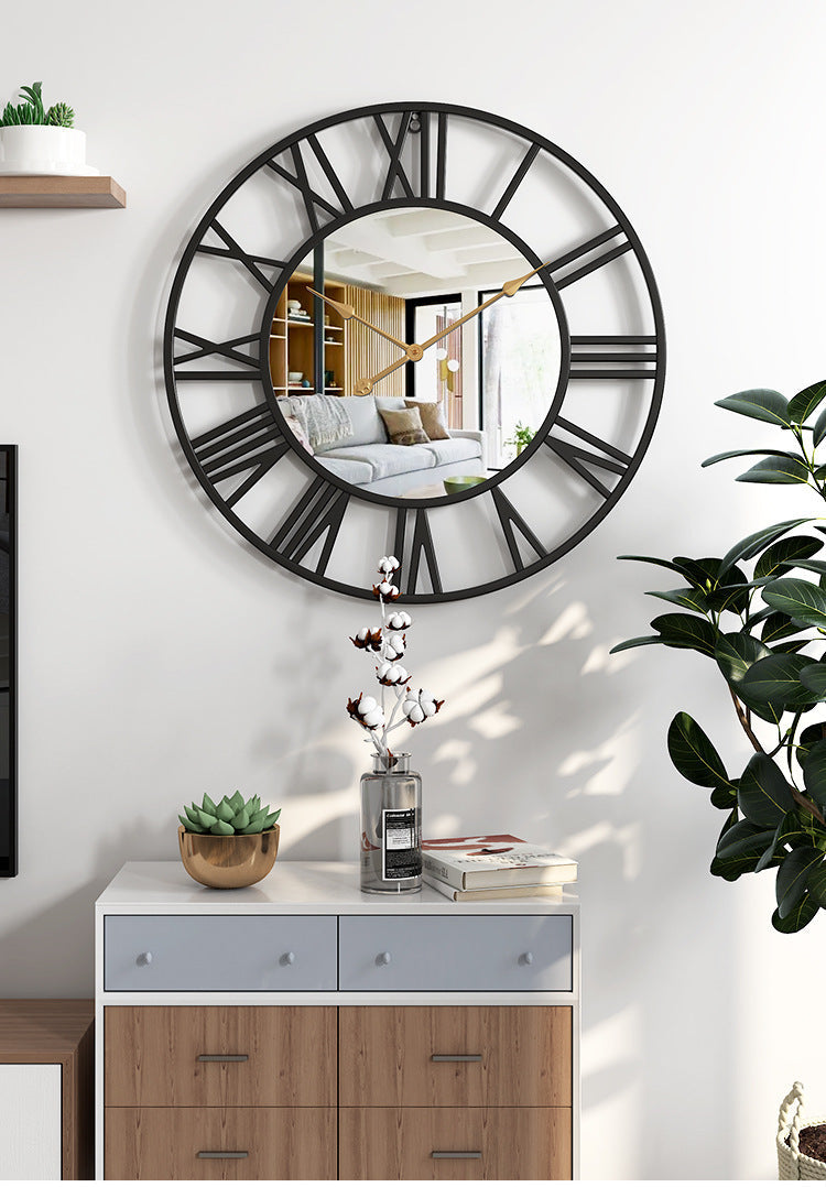 Vintage Large Wall Clock 39cm | Silent Sweep Movement | Elegant Metal & Mirror Decor | Brick by Brick London
Large Vintage Wall Clock | 39cm Metal & Mirror | Silent Movement for Home Decor | Brick by Brick London 3