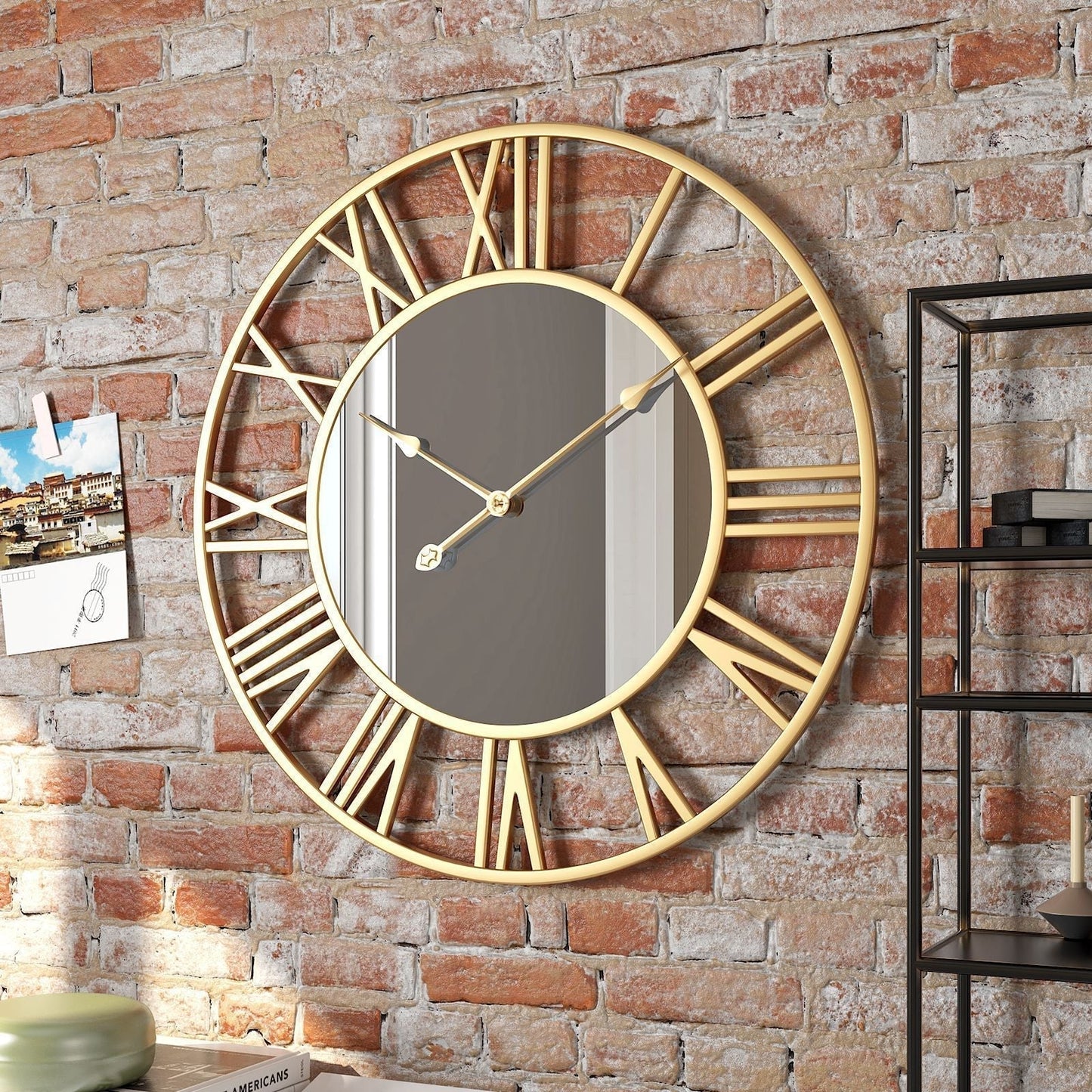 Vintage Large Wall Clock 39cm | Silent Sweep Movement | Elegant Metal & Mirror Decor | Brick by Brick London
Large Vintage Wall Clock | 39cm Metal & Mirror | Silent Movement for Home Decor | Brick by Brick London 0