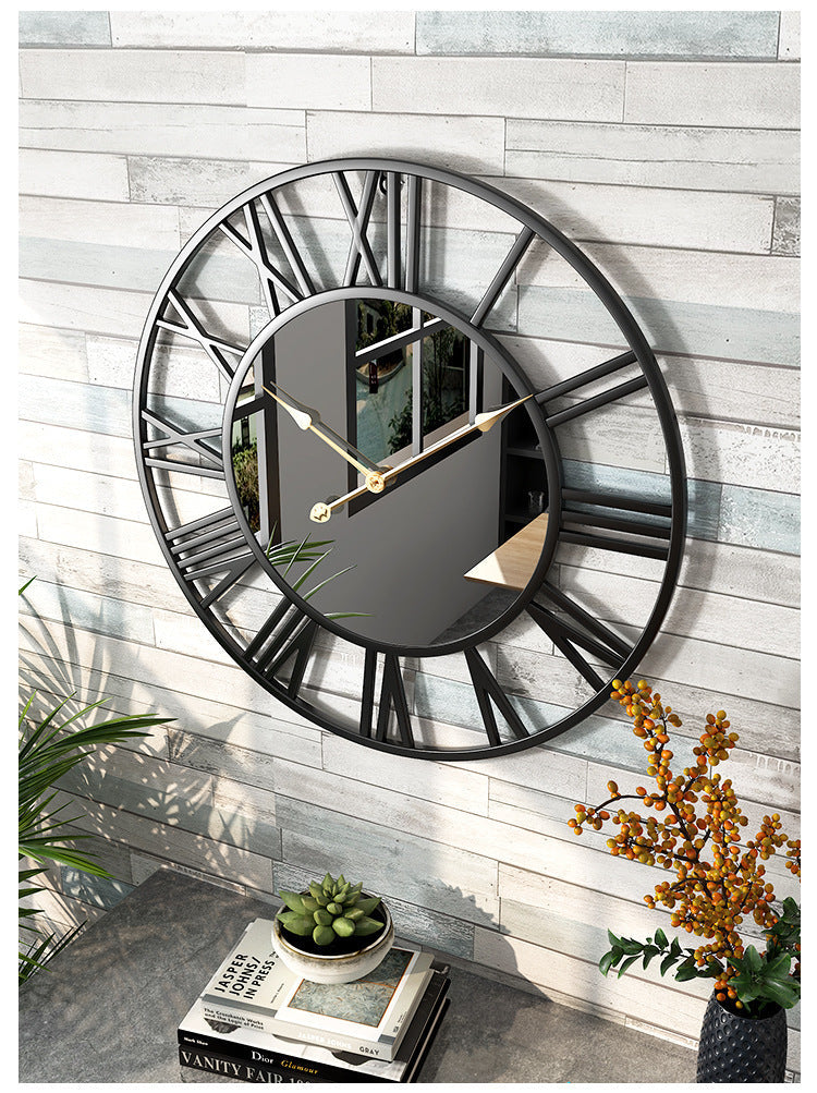 Vintage Large Wall Clock 39cm | Silent Sweep Movement | Elegant Metal & Mirror Decor | Brick by Brick London
Large Vintage Wall Clock | 39cm Metal & Mirror | Silent Movement for Home Decor | Brick by Brick London 4